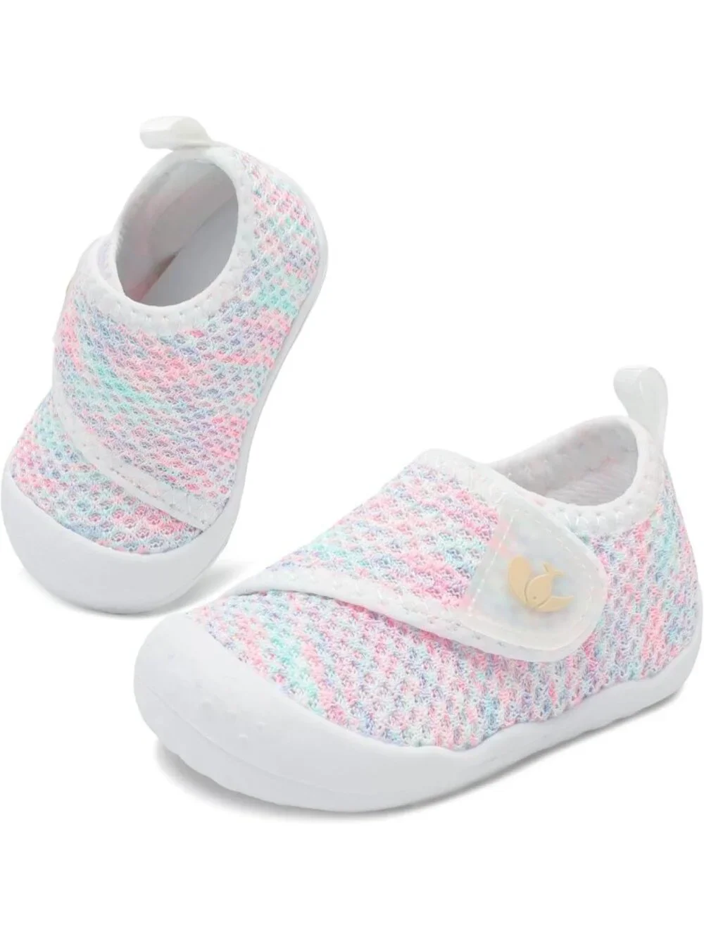 Lightweight Baby First Walking Shoes | Wide Infant Sneakers | Slip-On Crib Shoes